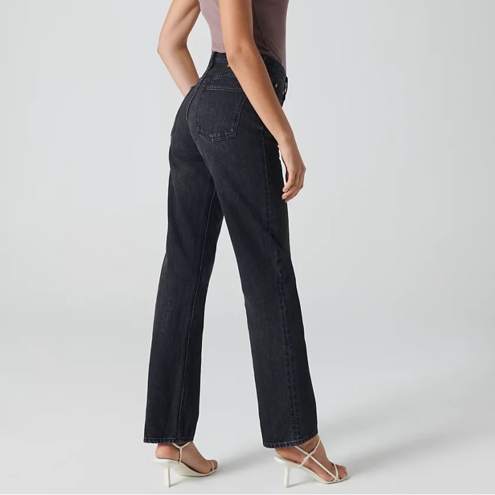 Denim Forum The Patti Mid Rise Straight Leg